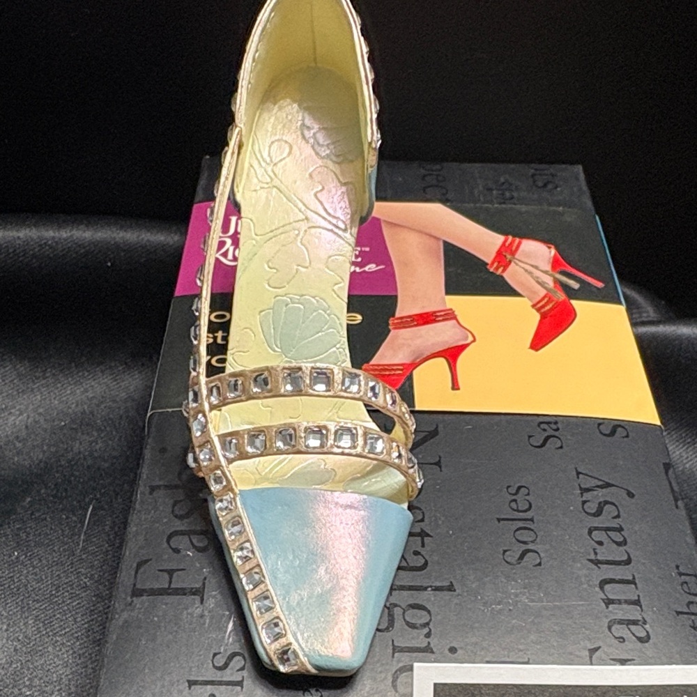 Just The Right Shoe Flawless Blue and Yellow Heels - Picture 5 of 6
